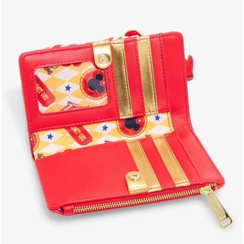 NEW! Loungefly Disney Retro Mickey Mouse & Friends Circus Tent Wallet - Picture 4 of 4